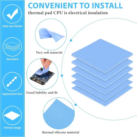 Silicone Thermal Pads Conductivity 6.0 WM 3 Silicone Thermal Pads Conductivity SF Series