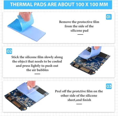 Silicone Thermal Pads Conductivity 6.0 WM 5 Silicone Thermal Pads Conductivity SF Series