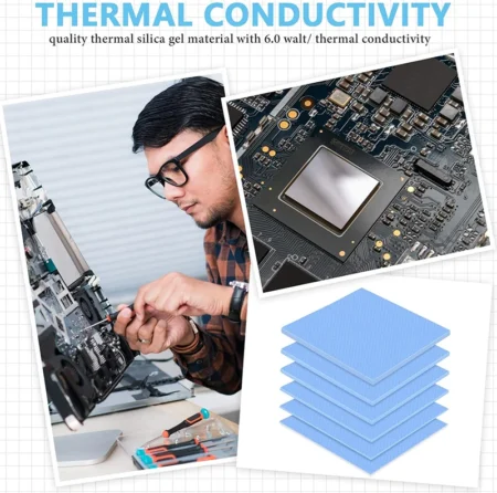 Silicone Thermal Pads Conductivity 6.0 WM 7 Silicone Thermal Pads Conductivity SF Series