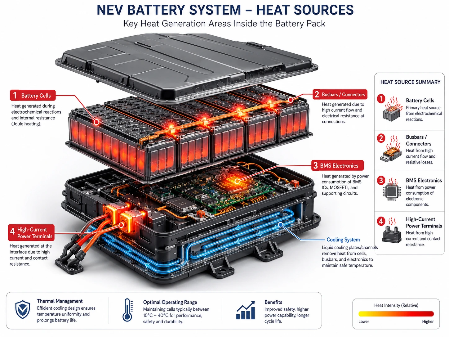 battery thermal management system for eletric vehicles
