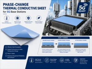 phase-change thermal conductive sheet for 5G base stations