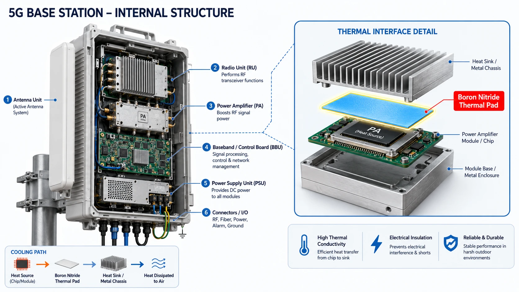 5G BASE STATION - INTERNAL STRUCTURE