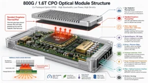 800G 1.6T CPO Optical Module Structure
