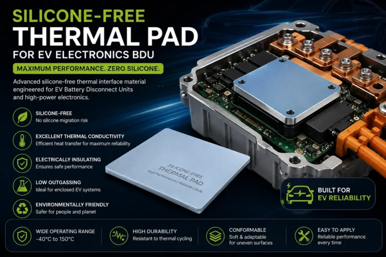 Silicone-Free Thermal Pad for EV Electronics BDU