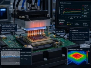 application of Phase Change Materials (PCMs) in chip testing