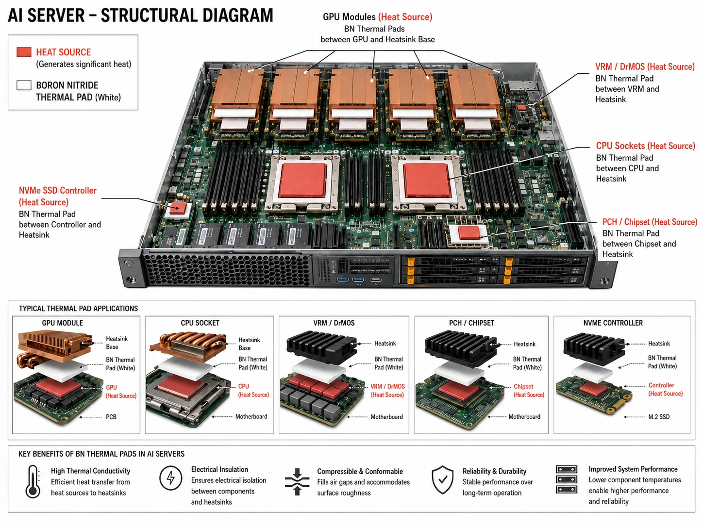 Thermal Customs Custom Boron Nitride Thermal Conductive Solutions for Modern Electronics