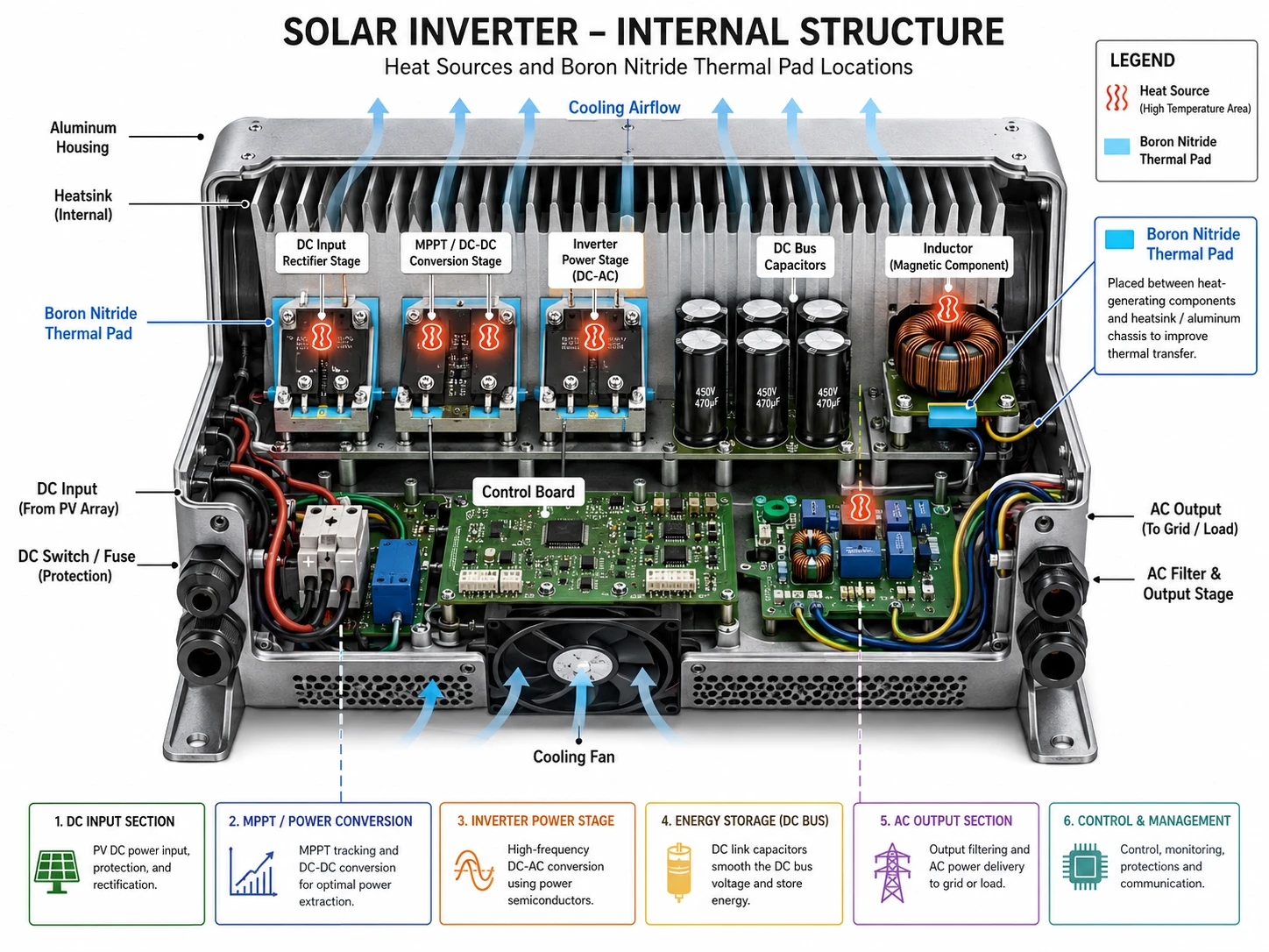SOLAR INVERTER - INTERNAL STRUCTURE