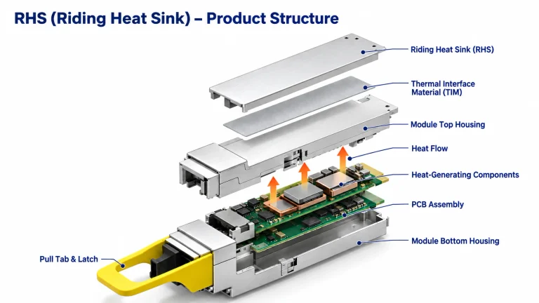 1.6T OSFP RHS (Riding Heat Sink) - Product Structure
