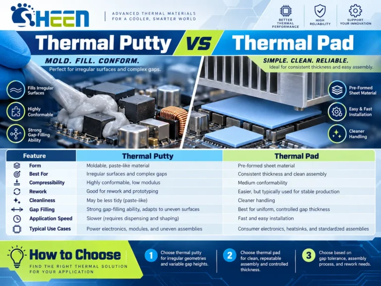 Thermal Putty vs Thermal Pad