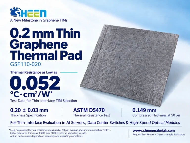 A new milestone for SHEEN graphene thermal interface materials